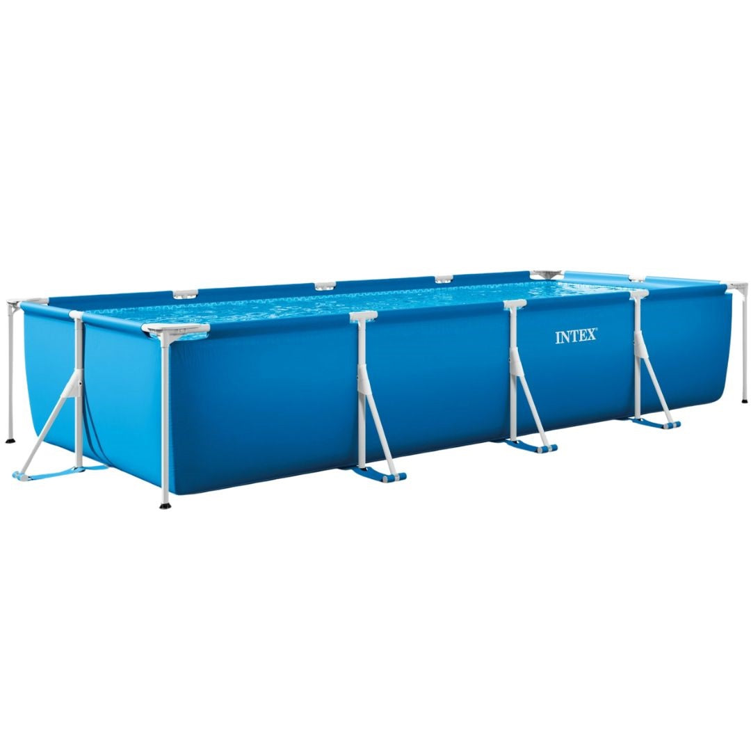 Intex Metal Frame Rectangular Pool 4.5m x 2.2m x 0.84m Intex